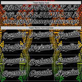 Custom Black Red Yellow Green-White 3D Pattern Design Black History Month Africa Tribal Authentic Baseball Jersey
