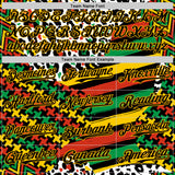 Custom White Black Red Green-Gold 3D Pattern Design Black History Month Abstract Geometric Animal Print Authentic Baseball Jersey