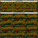 Custom Black Red Green-Yellow 3D Pattern Design Black History Month African Ethnicity Style Abstract Geometric Authentic Baseball Jersey