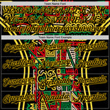 Custom Black Yellow Green-Red 3D Pattern Design Black History Month African Ethnicity Style Abstract Geometric Authentic Baseball Jersey