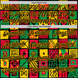 Custom Black Gold Green-Red 3D Pattern Design Black History Month African Ethnicity Style Abstract Geometric Authentic Baseball Jersey