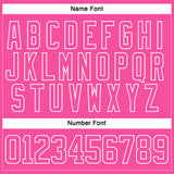 Custom Pink White 3D Pattern Plaid Hockey Jersey