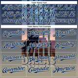 Custom Blue US Navy Blue City Cream-Gray Dallas Texas Western Cowboy City Symbol Authentic Baseball Jersey