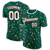 Custom Green White-Red Mexico Performance T-Shirt