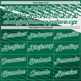 Custom Kelly Green White-Fire Red Mexico Performance T-Shirt
