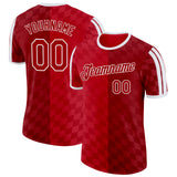 Custom Red White Denmark Performance T-Shirt