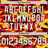Custom Red White Black-Yellow North Macedonia Performance T-Shirt