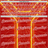 Custom Red White-Yellow North Macedonia Performance T-Shirt