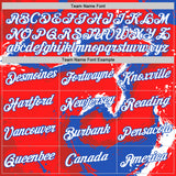 Custom Red White-Blue Czech Republic Performance T-Shirt