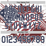 Custom White Blue-Red USA Flag Star Performance T-Shirt