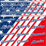Custom Red US Navy Blue-White American Star Performance T-Shirt