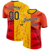 Custom Red Black Yellow-White Turkey Performance T-Shirt