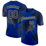 Custom Royal Black-White Kosovo Performance T-Shirt