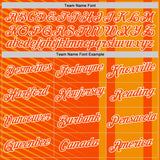 Custom Orange White Netherlands Line Performance T-Shirt