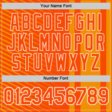 Custom Orange White Netherlands Line Performance T-Shirt
