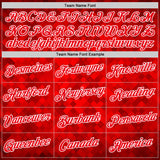 Custom Red Fire Red-White Canada Plaid Performance T-Shirt