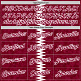 Custom Red White Qatar Geometric Shape Performance T-Shirt