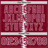 Custom Red White Qatar Geometric Shape Performance T-Shirt