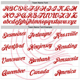 Custom White Red Switzerland Line Performance T-Shirt