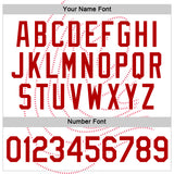 Custom White Red Switzerland Line Performance T-Shirt