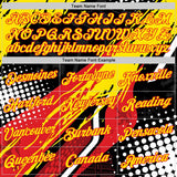 Custom Yellow Red Black-White Belgium Performance T-Shirt