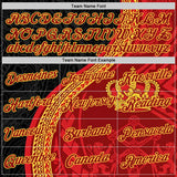 Custom Red Black-Yellow Belgium Performance T-Shirt