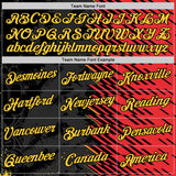 Custom Red Yellow-Black Belgium Performance T-Shirt