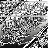 Custom White Black New Zealand Silver Fern Performance T-Shirt