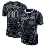 Custom Black White New Zealand Silver Fern Performance T-Shirt