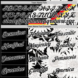 Custom White Black Red-Yellow Germany Flower Performance T-Shirt
