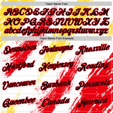 Custom White Black Fire Red-Yellow Germany Splash Performance T-Shirt