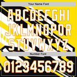 Custom Black White Bay Orange-Yellow 3D Pattern Design Car Racing Formula Auto Motorsport Authentic Baseball Jersey