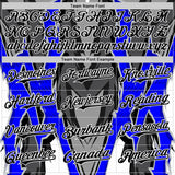 Custom White Black Gray-Blue 3D Pattern Design Car Racing Formula Auto Motorsport Authentic Baseball Jersey