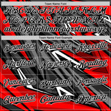 Custom Red Black White-Gray 3D Pattern Design Car Racing Formula Auto Motorsport Authentic Baseball Jersey