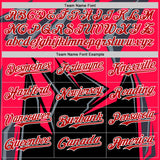 Custom Black Red White-Gray 3D Pattern Design Car Racing Formula Auto Motorsport Authentic Baseball Jersey