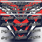 Custom Navy Black White-Red 3D Pattern Design Car Racing Formula Auto Motorsport Authentic Baseball Jersey