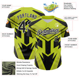 Custom Black White-Green 3D Pattern Design Car Racing Formula Auto Motorsport Authentic Baseball Jersey