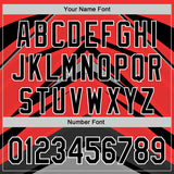 Custom Red Black White-Gray 3D Pattern Design Car Racing Formula Auto Motorsport Authentic Baseball Jersey