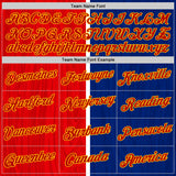Custom Blue Red Gold-White Haiti Subtle Performance T-Shirt