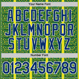 Custom Green US Navy Blue Yellow-White Brazil Ethnic Tribal Performance T-Shirt