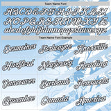 Custom Blue White-Black Argentina Ceibo Performance T-Shirt