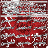 Custom Red White-Black Austria Abstract Performance T-Shirt