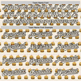 Custom Cream Black 3D Pattern Design Foodie Fast Food Hamburgers Authentic Baseball Jersey