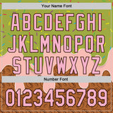 Custom Green Light Pink-Brown 3D Pattern Design Foodie Dripping Ice Cream Authentic Baseball Jersey