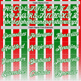 Custom White Grass Green-Red Portugal Stripe Geometric Performance T-Shirt