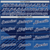 Custom Navy White-Blue Scotland Plaid Performance T-Shirt