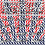 Custom White Black Red-Navy Croatia Plaid Performance T-Shirt