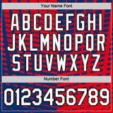 Custom Red White Black-Blue Croatia Plaid Performance T-Shirt