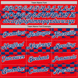 Custom Red US Navy Blue-White Croatia Performance T-Shirt