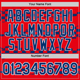 Custom Red US Navy Blue-White Croatia Performance T-Shirt